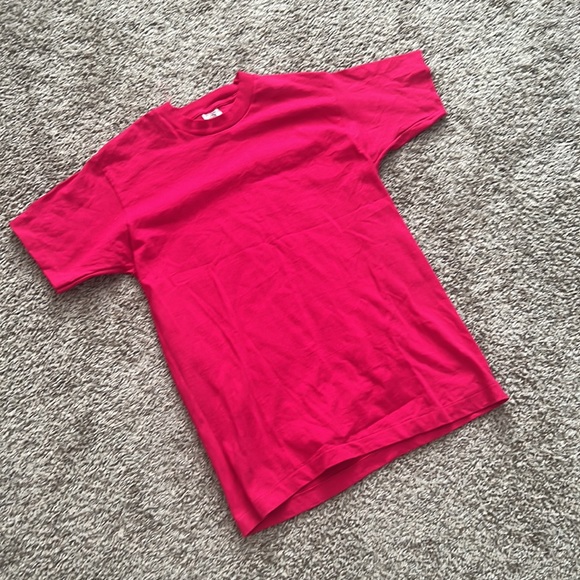 Vintage Blank Single Stitched Preshrunk Shirt Mens Size Medium - Picture 3 of 4